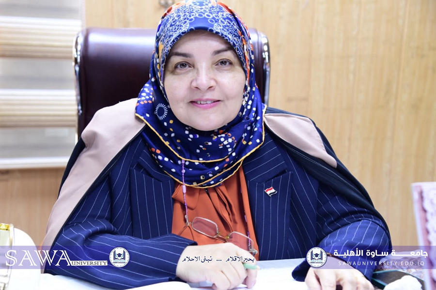 عميدة كلية التربية في جامعة ساوة الأهلية عضواً في لجنة مناقشة رسالة…