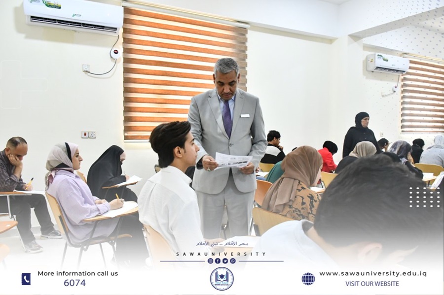 رئيس جامعتنا يتفقد الإمتحانات النهائية لطلبتنا