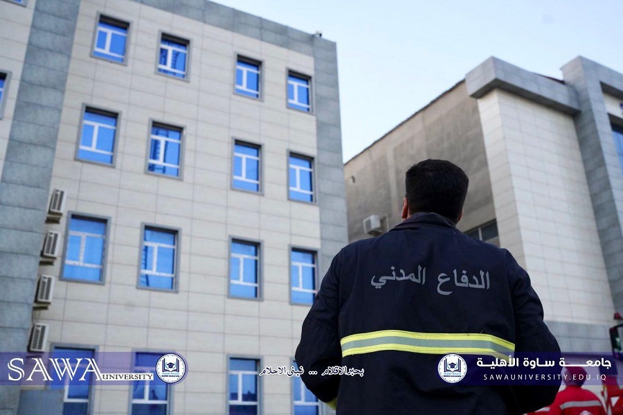 A practical firefighting and rescue exercise at our university