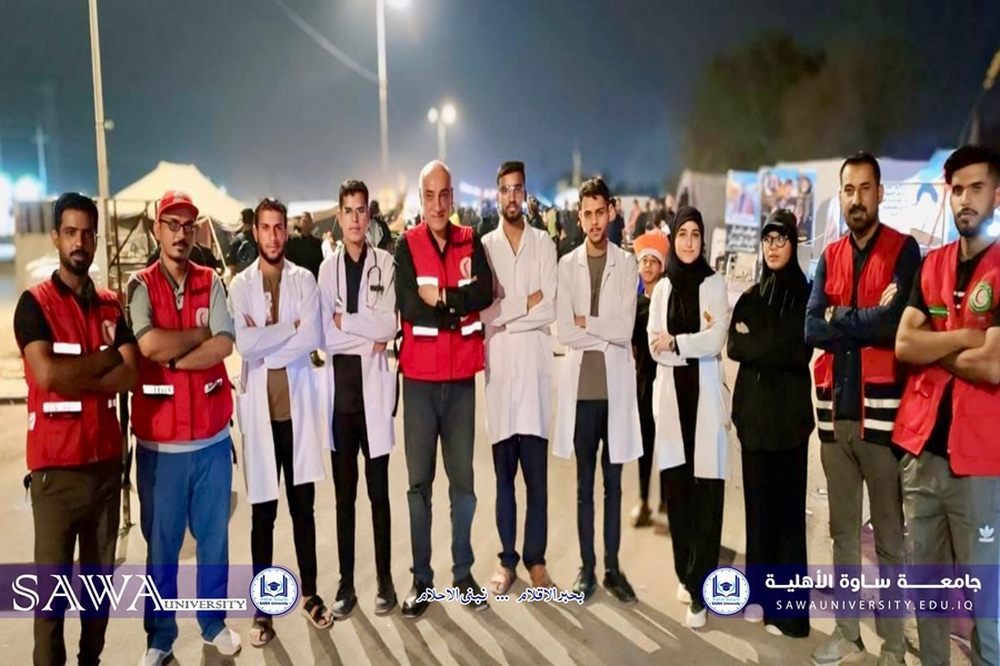 Our university students participate in providing services to visitors of Imam Hu…