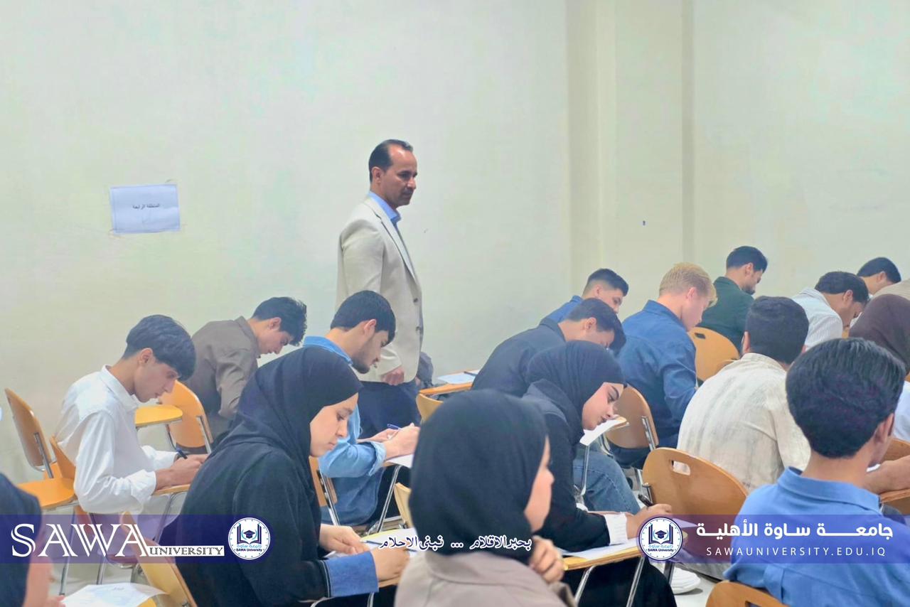رئاسة الجامعة تتابع سير الامتحانات في قسم اللغة الإنكليزية بكلية التربية