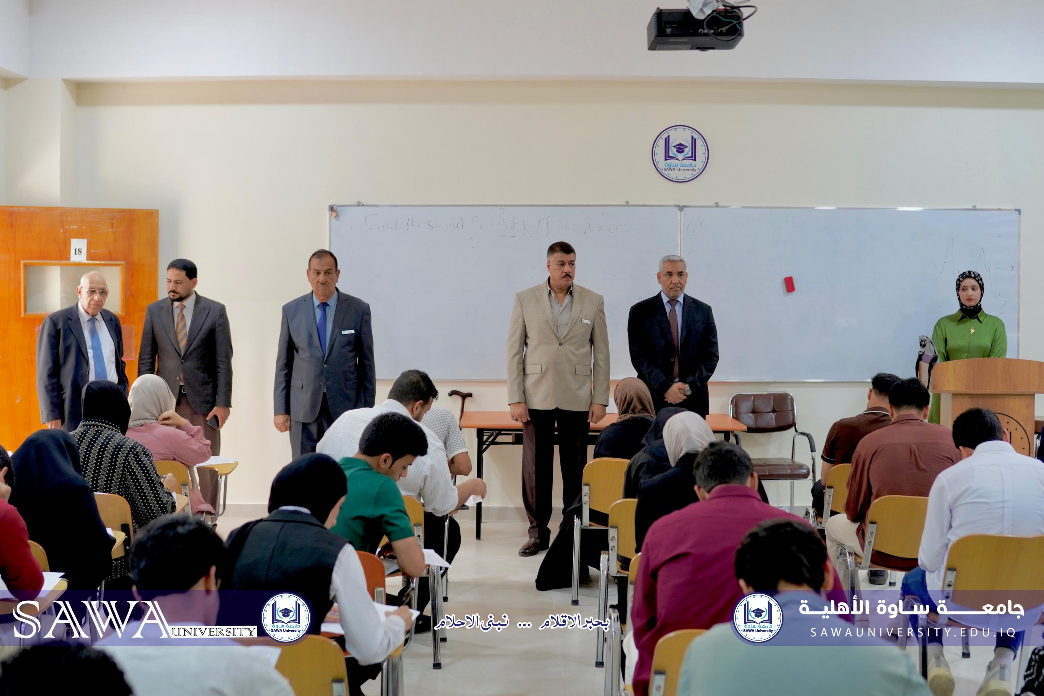 تابعت رئاسة الجامعة سير الامتحانات النهائية للمواد التقويمية